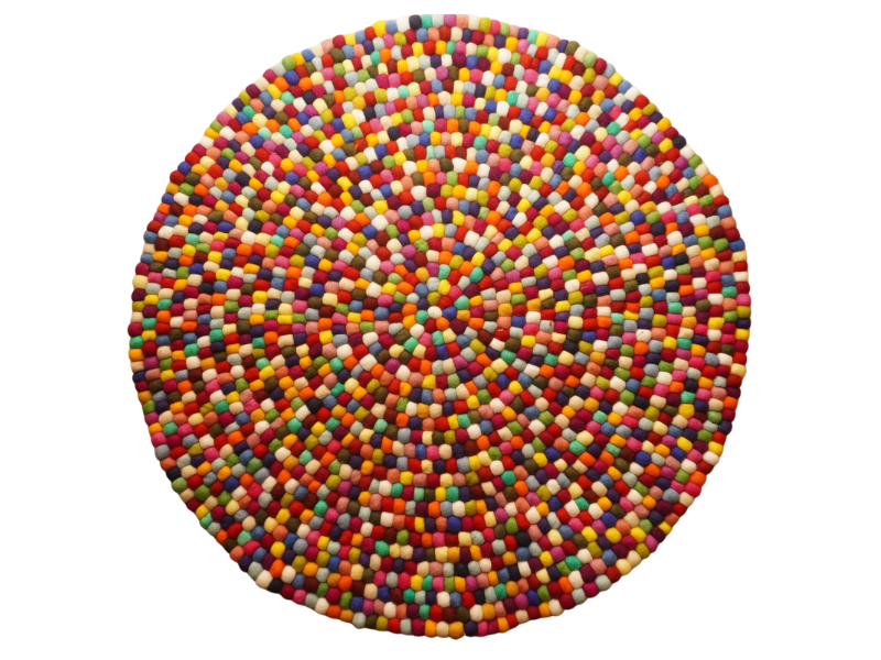 Large handfelted wool carpet